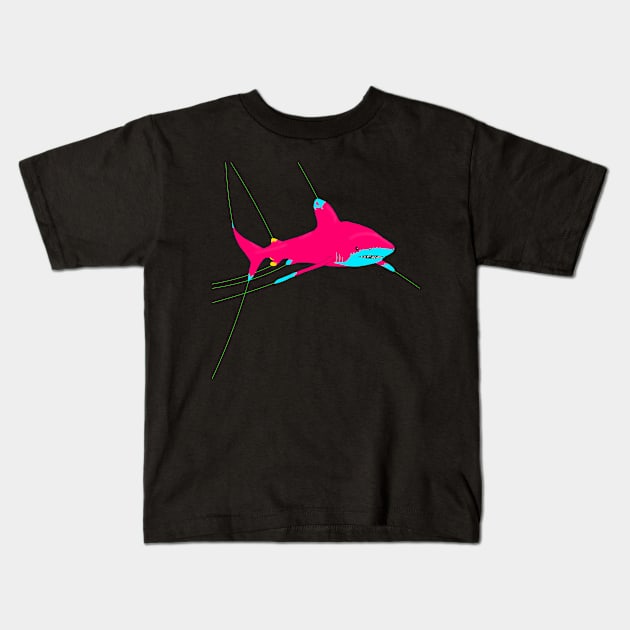 Oceanic whitetip shark Carcharhinus longimanus Kids T-Shirt by Namwuob